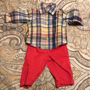 Chaps button down and pants